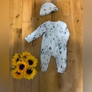 Sleep N play with Cap, 2 Piece Set.